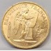 FRANCE 1895 A . TWENTY 20 FRANCS . GOLD COIN